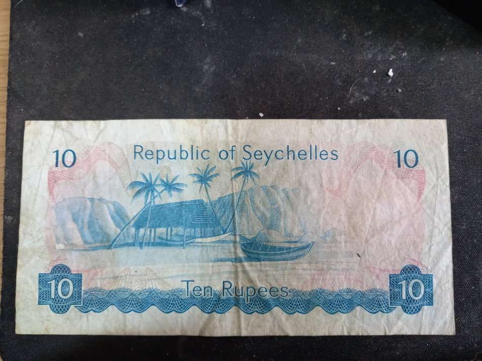 SEYCHELLES 10 RUPEES 1976